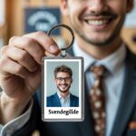 Personlig gaveidé til svendegilde: nøglering med billede